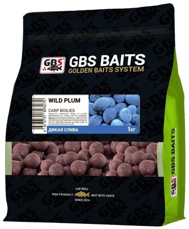 GBS Baits Бойлы BAITS Дикая слива 1 кг