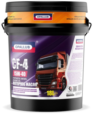 Синтетическое Opallub CF-4 15W-40 18 л