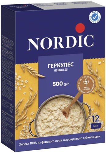 NORDIC каша геркулес 500 г