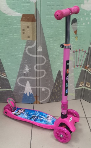1TOY Самокат до 60кг складной розовый
