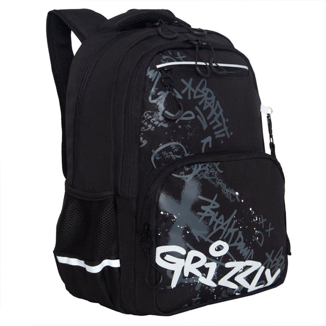 Рюкзак Grizzly полиэстер черный