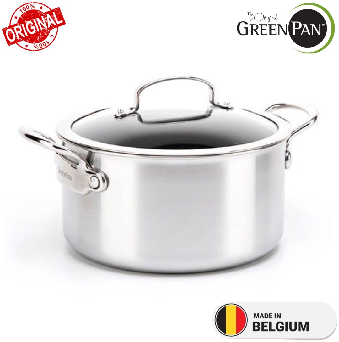 Кастрюля 3.1 л, GREENPAN Barcelona Evershine 20 см сталь