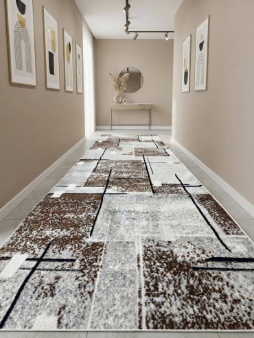 Ковровая дорожка Bal Carpet короткий ворс, полипропилен, синтетика, 200 см x 9 м