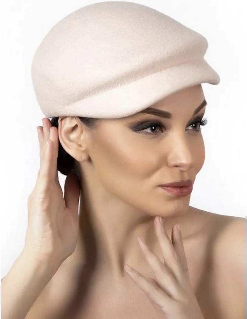 Шляпа Anna Andrienko millinery размер 58, кремовый