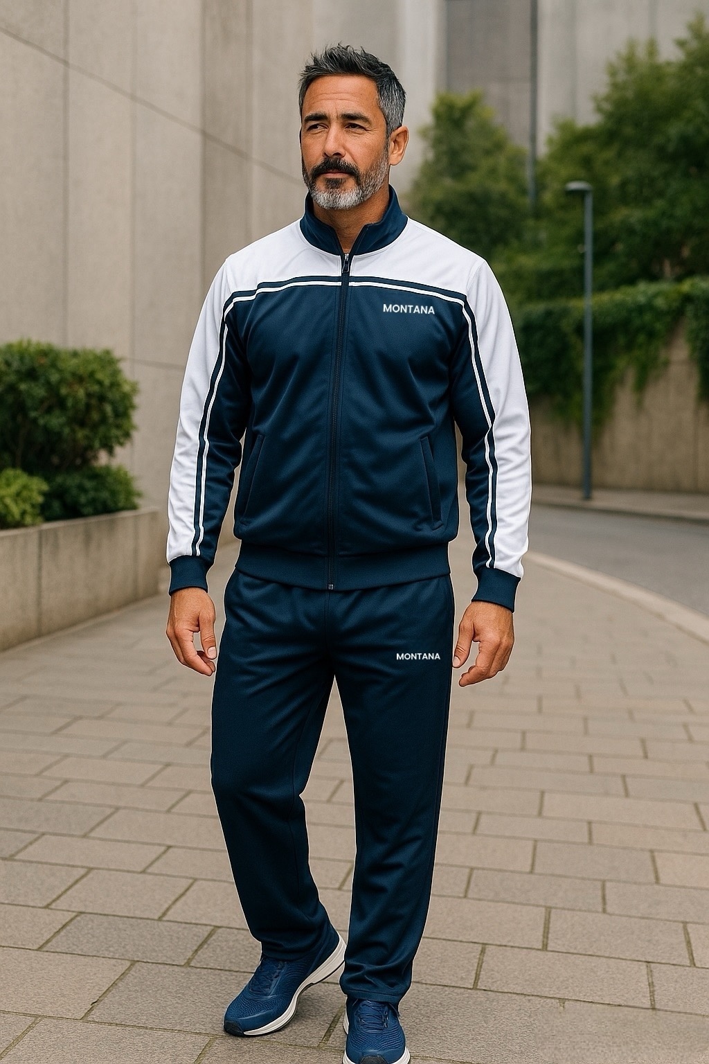 Спортивный костюм Montana Sport синий, белый
