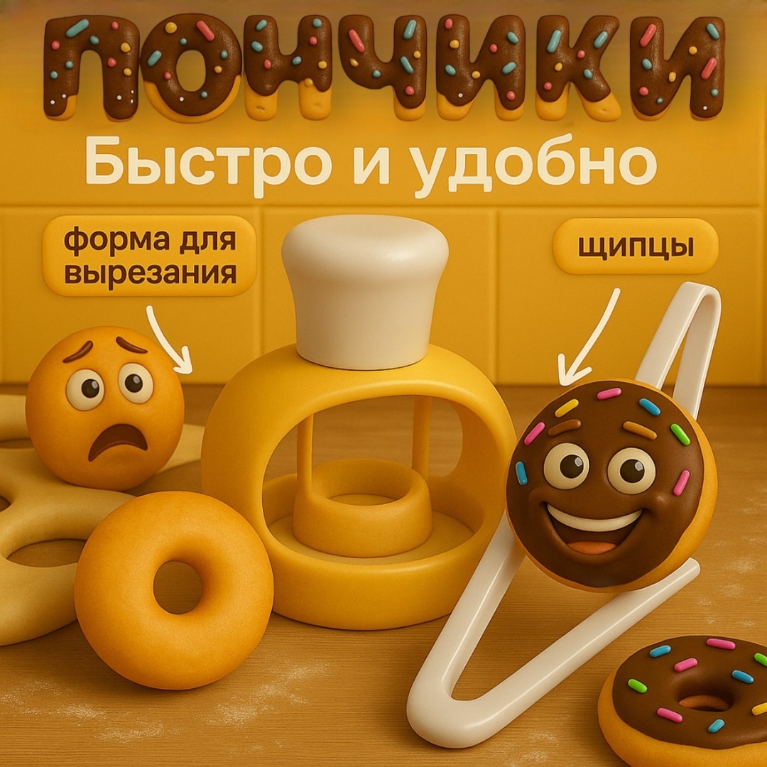 Форма для пончиков 1 шт
