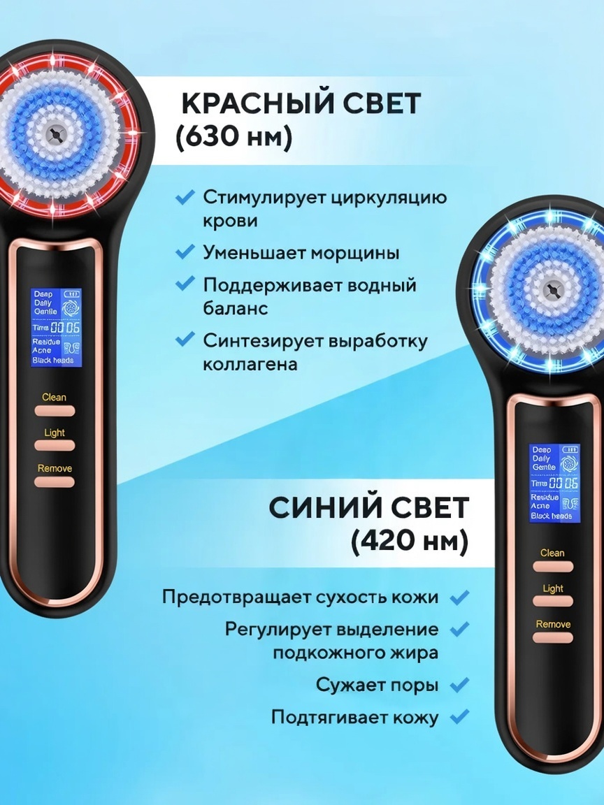 Аппарат для чистки лица вакуумный очиститель пор — фото 6