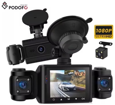 Видеорегистратор САЙКОМ QUAD 4 камерный полный обзор 360 черный