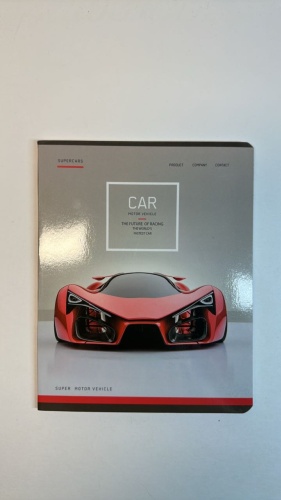 Общая тетрадь Greenwich Line Лакированный картон, «Supercar» Арт. N5w48-12889, 48 л, А5, клетка, твердая обложка, 1 шт