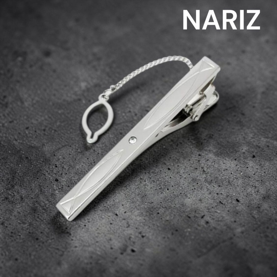 Зажим для галстука NARIZ бижутерный сплав, стразы