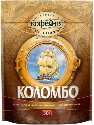 Кофе растворимый Московская кофейня на паяхъ Коломбо сублимированный 50 г