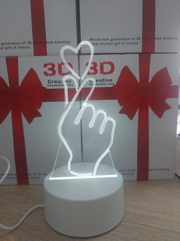 3D Creative декоративный светильник настольный 3D Creative, холодный белый