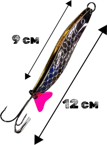 Блесна TAIFUN Taifun Блесна двойная шумовая колеблющаяся 21 грамм color 04 SPOON22003 Т 1 шт 120 мм золото,серебро