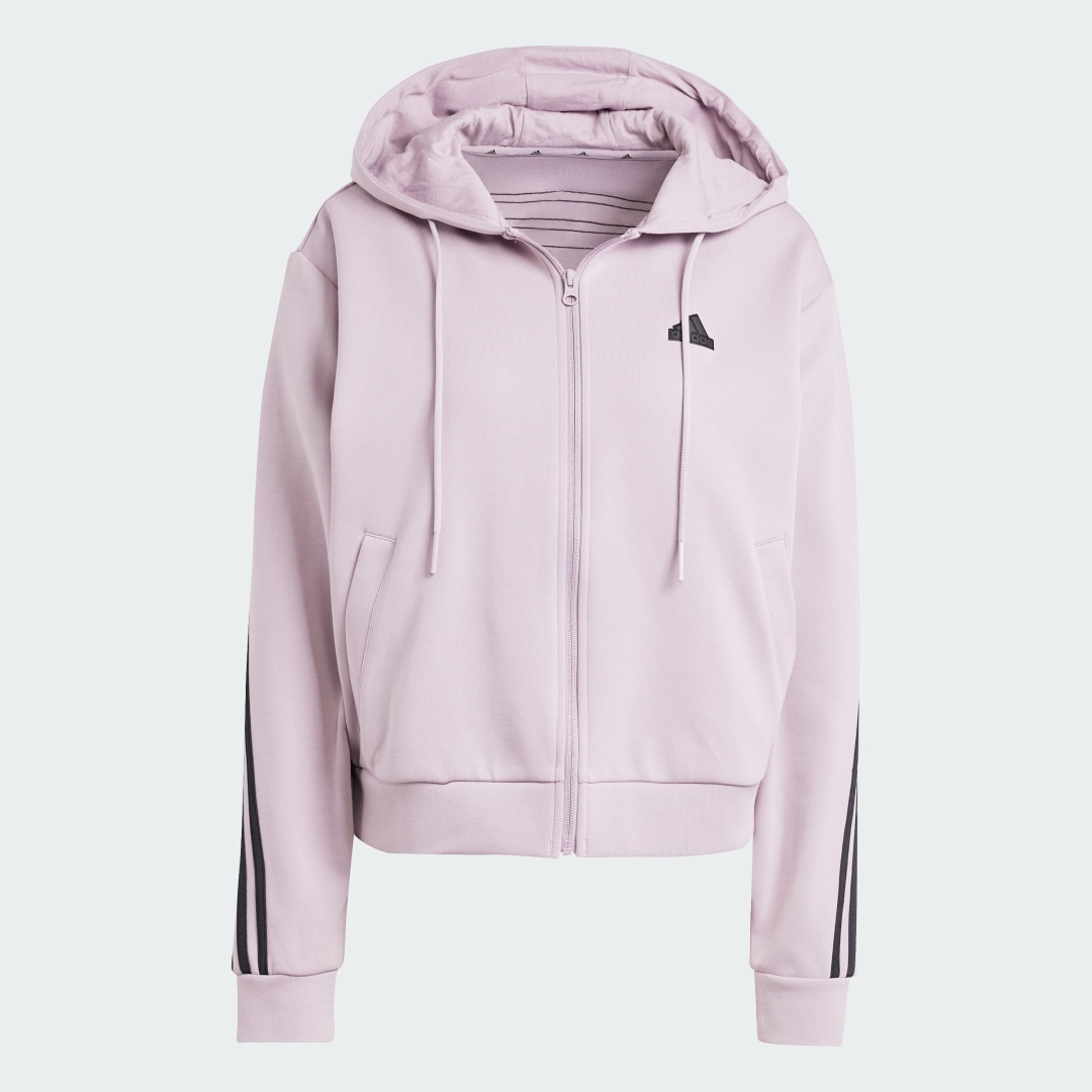 Толстовка adidas черный, фиолетовый