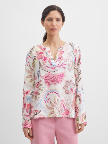 Блузка GERRY WEBER белый, мультиколор