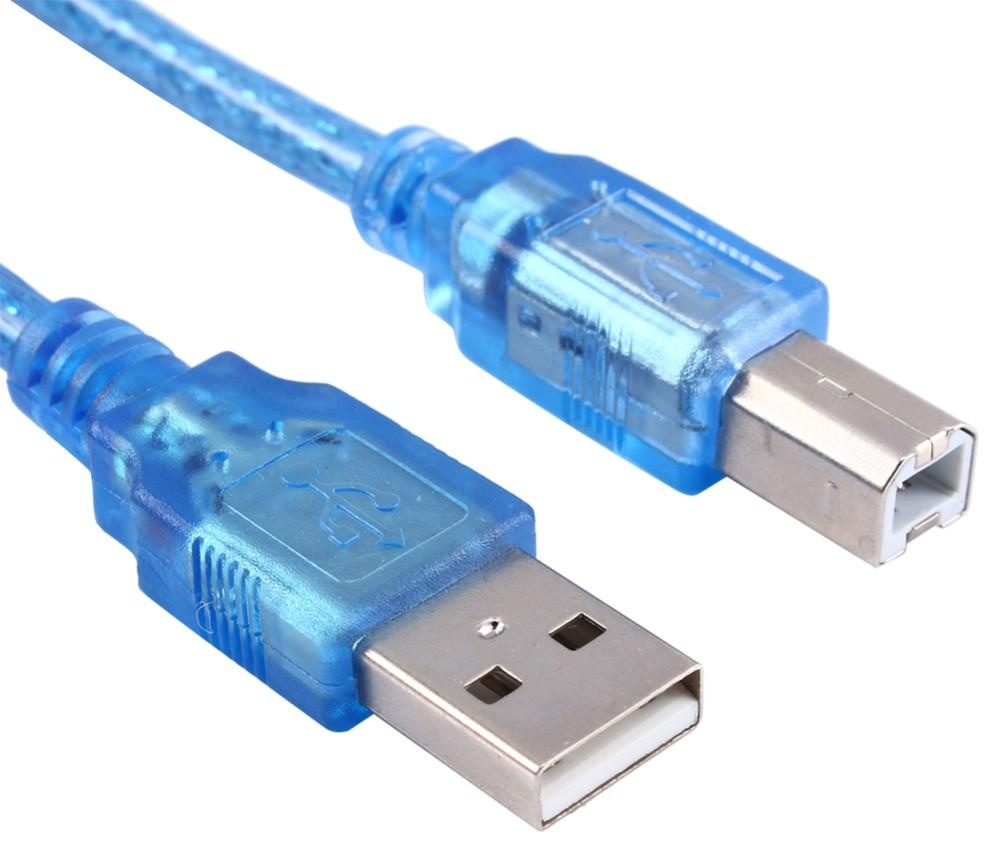Кабель USB 2.0 A - USB 2.0 B 1.5 м Шнур USB A шт - B шт 1,5м синий для принтера