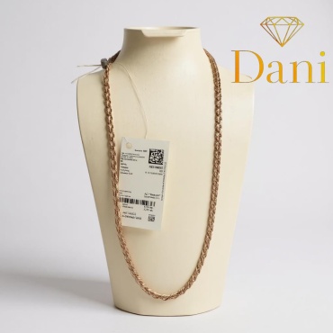 Dani BAL-SEP-N-269 длина 55 см, вес 7.83 г золото, плетение тройной ромб
