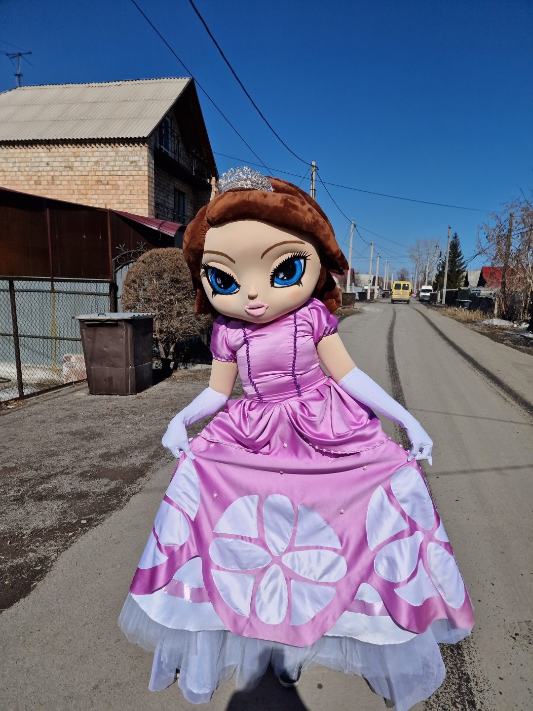 Карнавальный костюм Event Mascot Ростовая кукла Принцесса София мультиколор