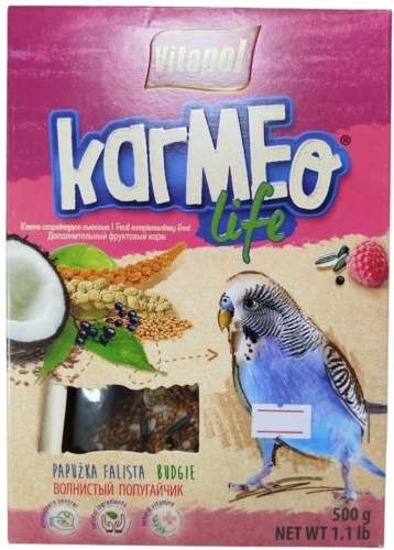 Vitapol Karmeo Life фруктовый для волнистых попугаев 500 г