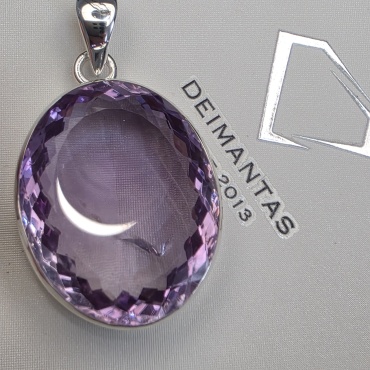 Подвеска Deimantas 129345172 вес 16.1 г серебро, аметист