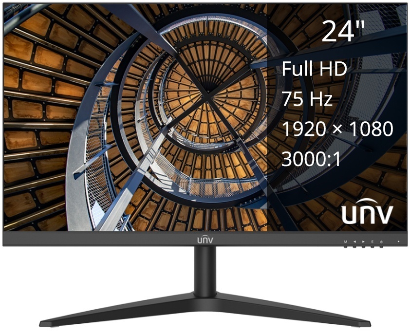 Монитор 24" UNV MW-LC24 черный