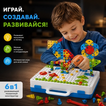 Конструктор Creative Mosaic 30435805_PF-CM188, деталей 206 шт