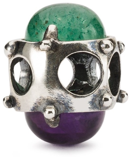 Шарм Trollbeads TAGBE-00284 вес 2.35 г серебро, аметист