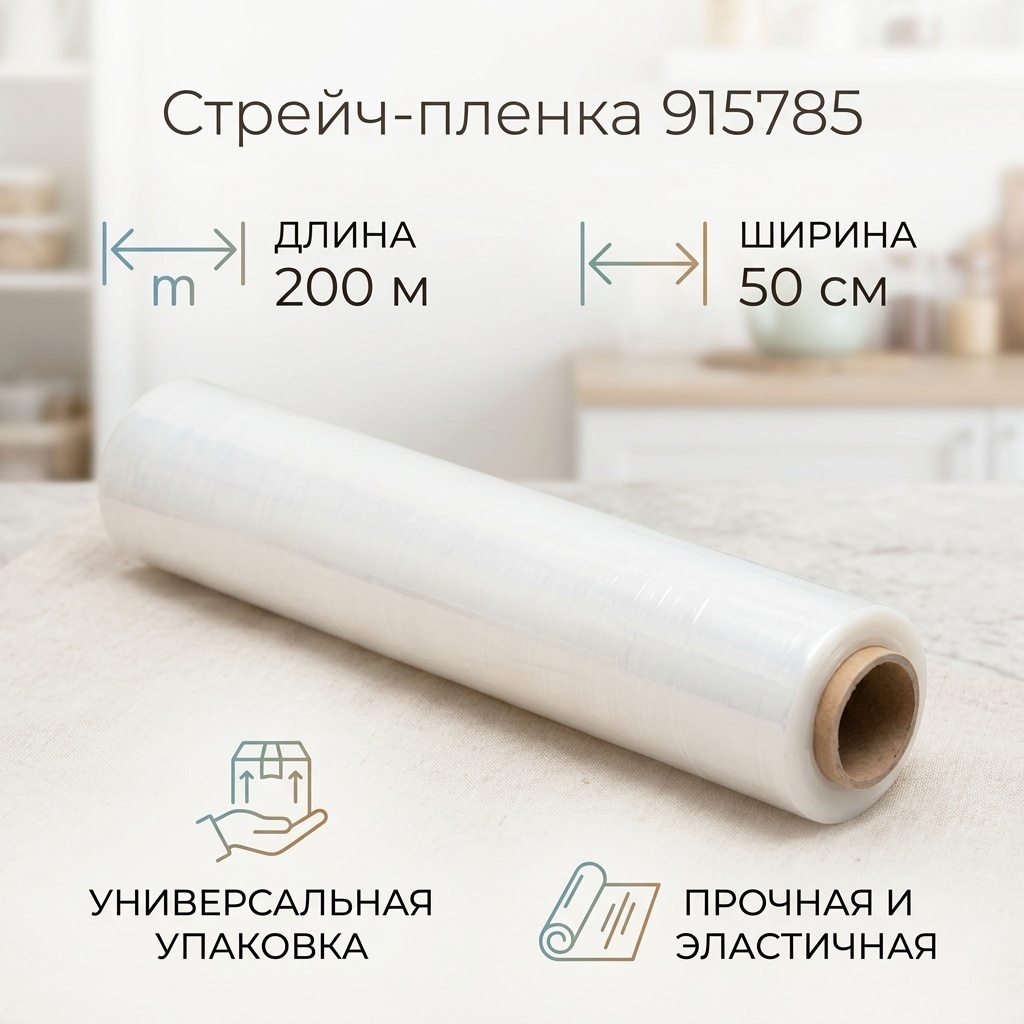 Стрейч-пленка 915785 полиэтилен 20000 см 1 шт