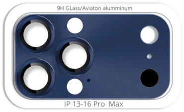 Стекло ОЕМ для Apple iPhone 14 Pro Max синий