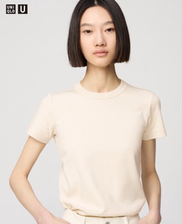 Футболка Uniqlo бежевый