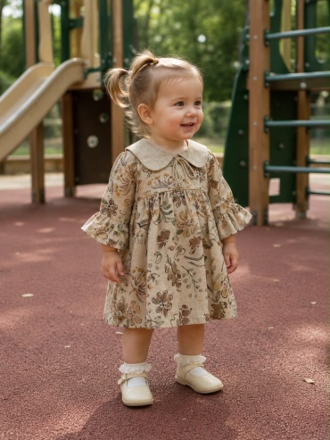 Нарядное платье Mymio Baby коричневый, бежевый