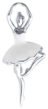 Брошь SOKOLOV 94040346 вес 2.94 г серебро, эмаль