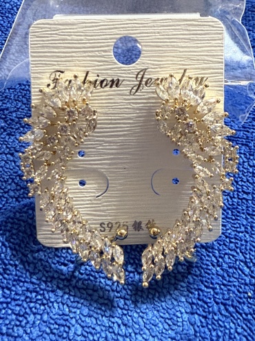 Серьги FASHION бижутерный сплав, кристаллы Swarovski