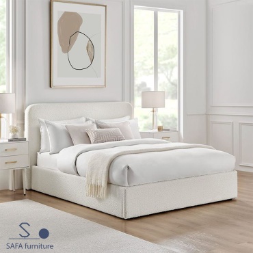 Кровать SAFA furniture Seashell optima двуспальная, 180x200 см (без матраса, подъёмный механизм) белый