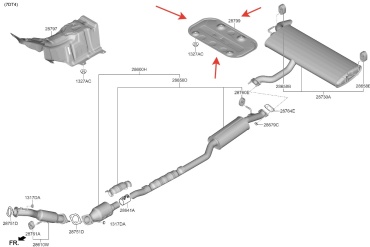 HYUNDAI / KIA глушитель 28795Q5500