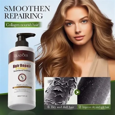 SADOER кондиционер Collagen Smoothening Hair Conditioner - Разглаживающий восстанавливающий кондиционер 500 мл