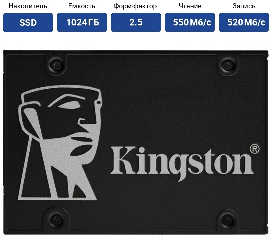 SSD Kingston KC600 SKC600B 1024 Гб
