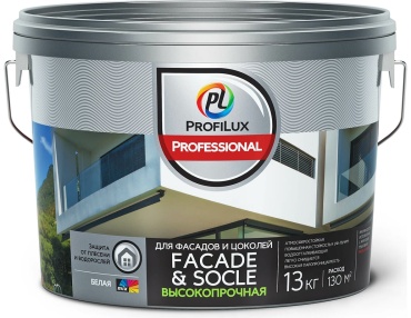 Profilux акриловая Facade Socle База 1 13 л, белый цвет