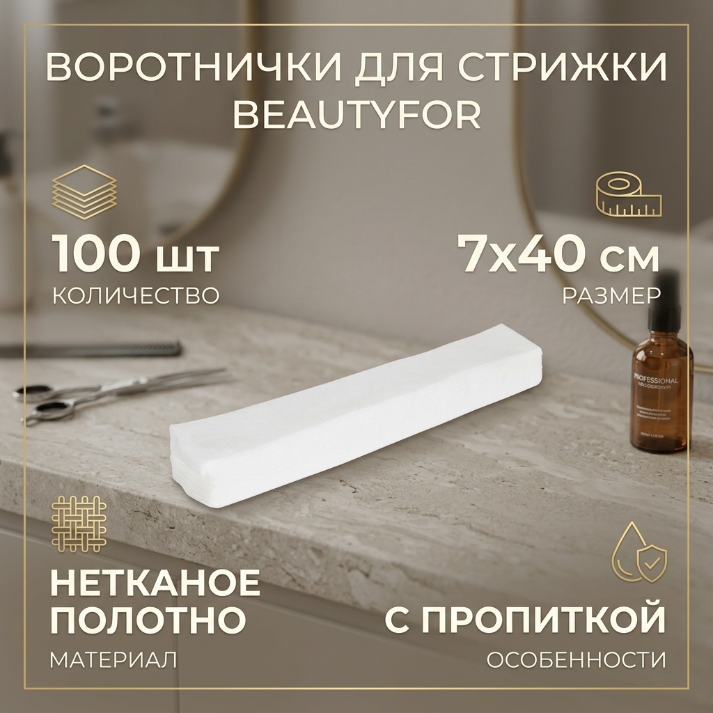 Beautyfor воротнички (полоски) 100 шт