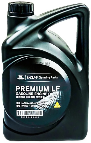 Синтетическое HYUNDAI / KIA Premium Lf Gasoline 5W-20 4 л