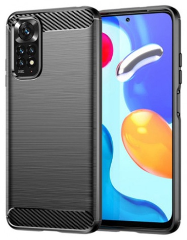 Чехол Auto Focus для Xiaomi Redmi Note 11, Redmi Note 11S, Redmi Note 12S черный
