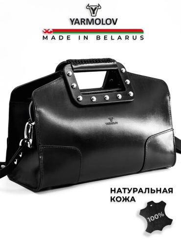 Сумка тоут YARMOLOV натуральная кожа черный