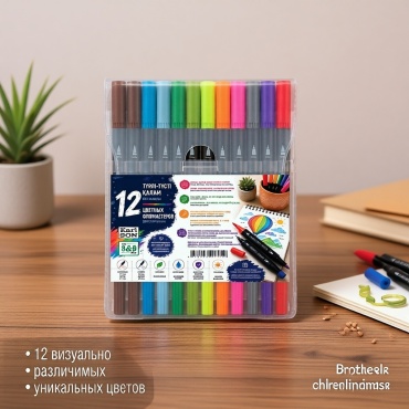 Фломастер 8&8 12 шт