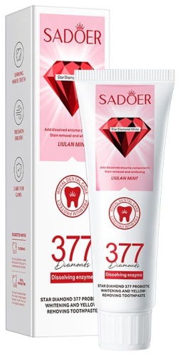 SADOER зубная паста 377 Star Diamond Probiotic Yellowing 100 г
