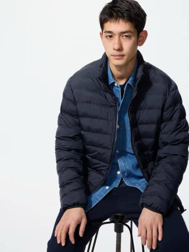 Демисезонная куртка Uniqlo темно-синий
