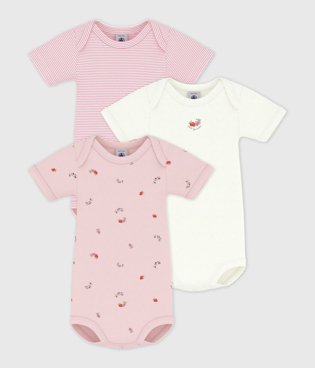 Набор боди Petit Bateau розовый