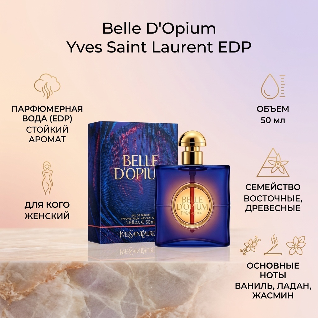 Yves Saint Laurent Belle D'Opium парфюмерная вода EDP 50 мл, для женщин