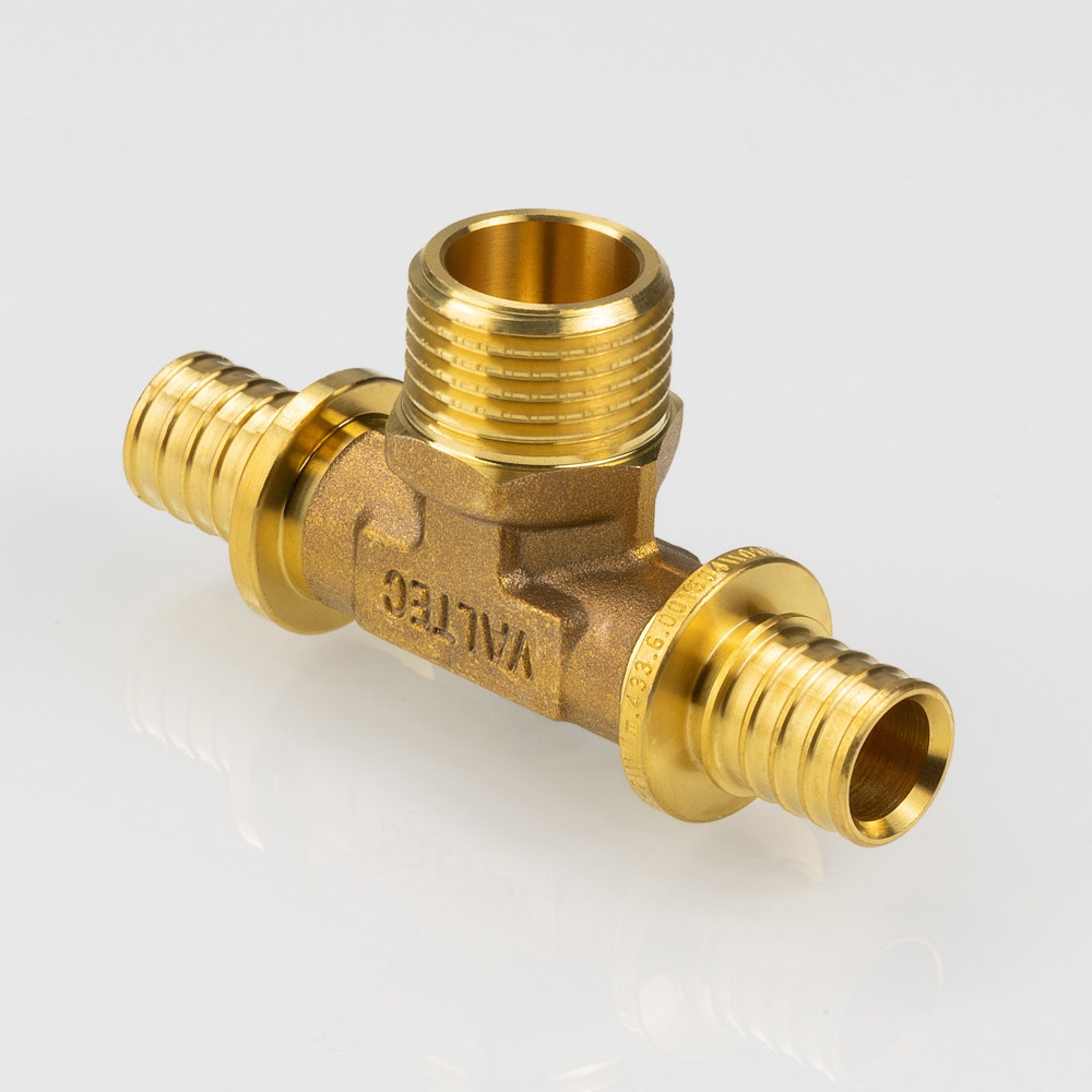Тройник надвижной нар.р. 20(2,8) х 3/4" х 20(2,8) VALTEC