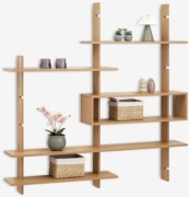 Полка Karleby, 139х20x137 см, коричневый