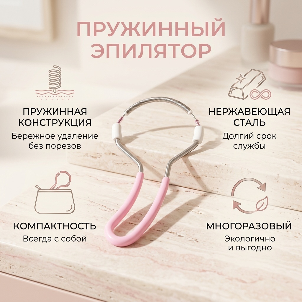 Пружинный эпилятор 1 шт